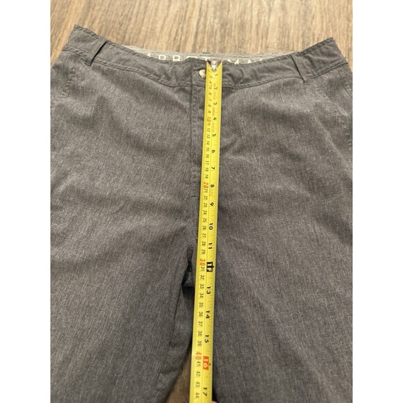 Abbot Main Mens Cargo Shorts 34 Black Performance Zip Pockets Lightweight Tie - Picture 6 of 9